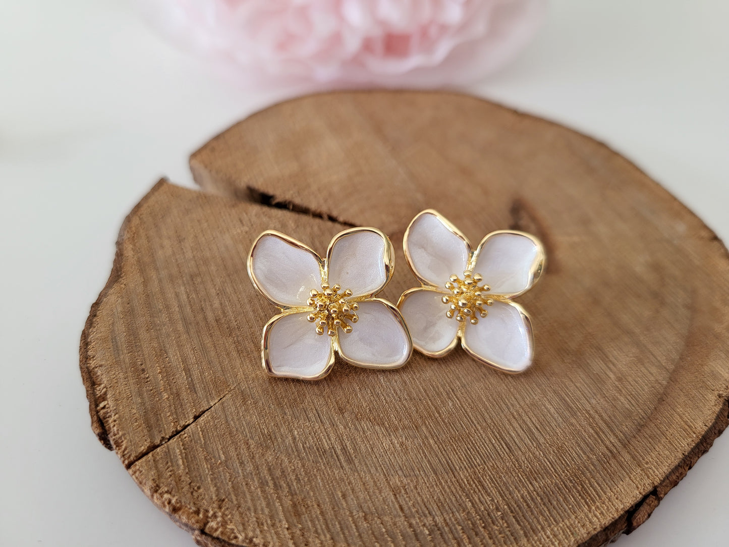 Cherry blossom earrings