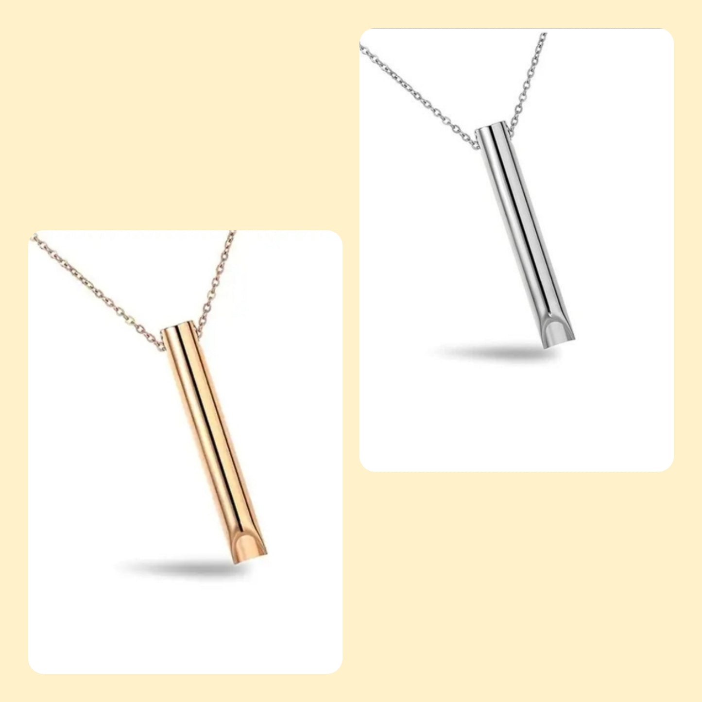 Mindful Breathing Necklace for Stress, Anxiety and Smoking Cessation