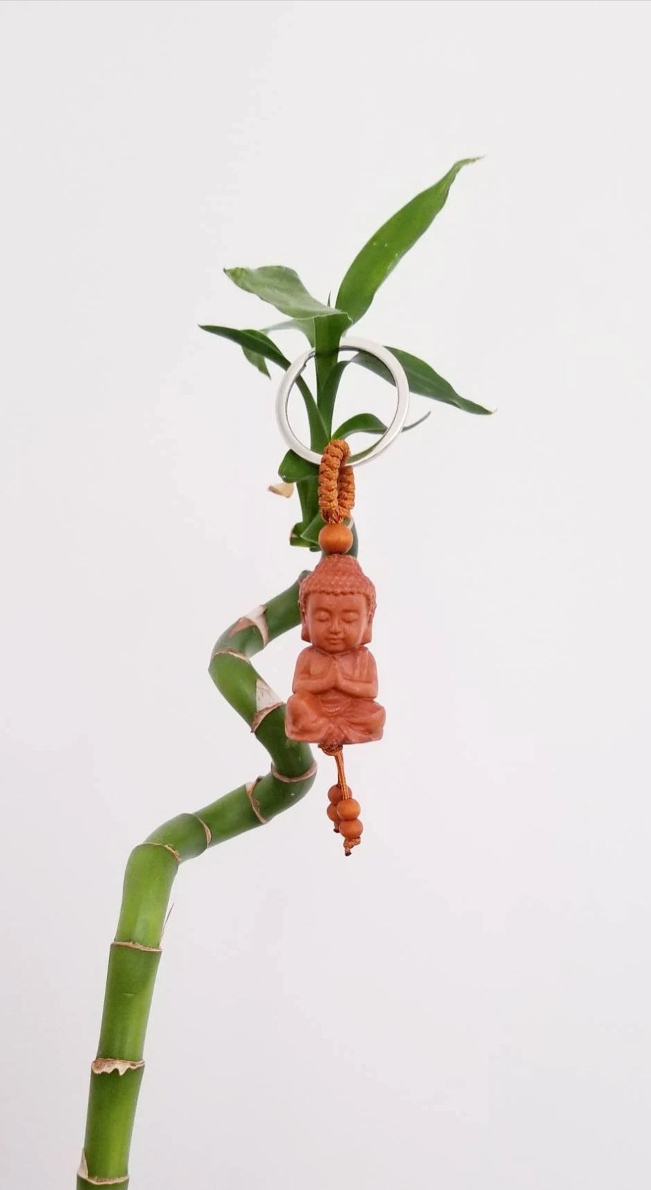Mahogany Buddha Keychain