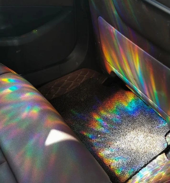 Vinyle décoratif de fenêtre holographique