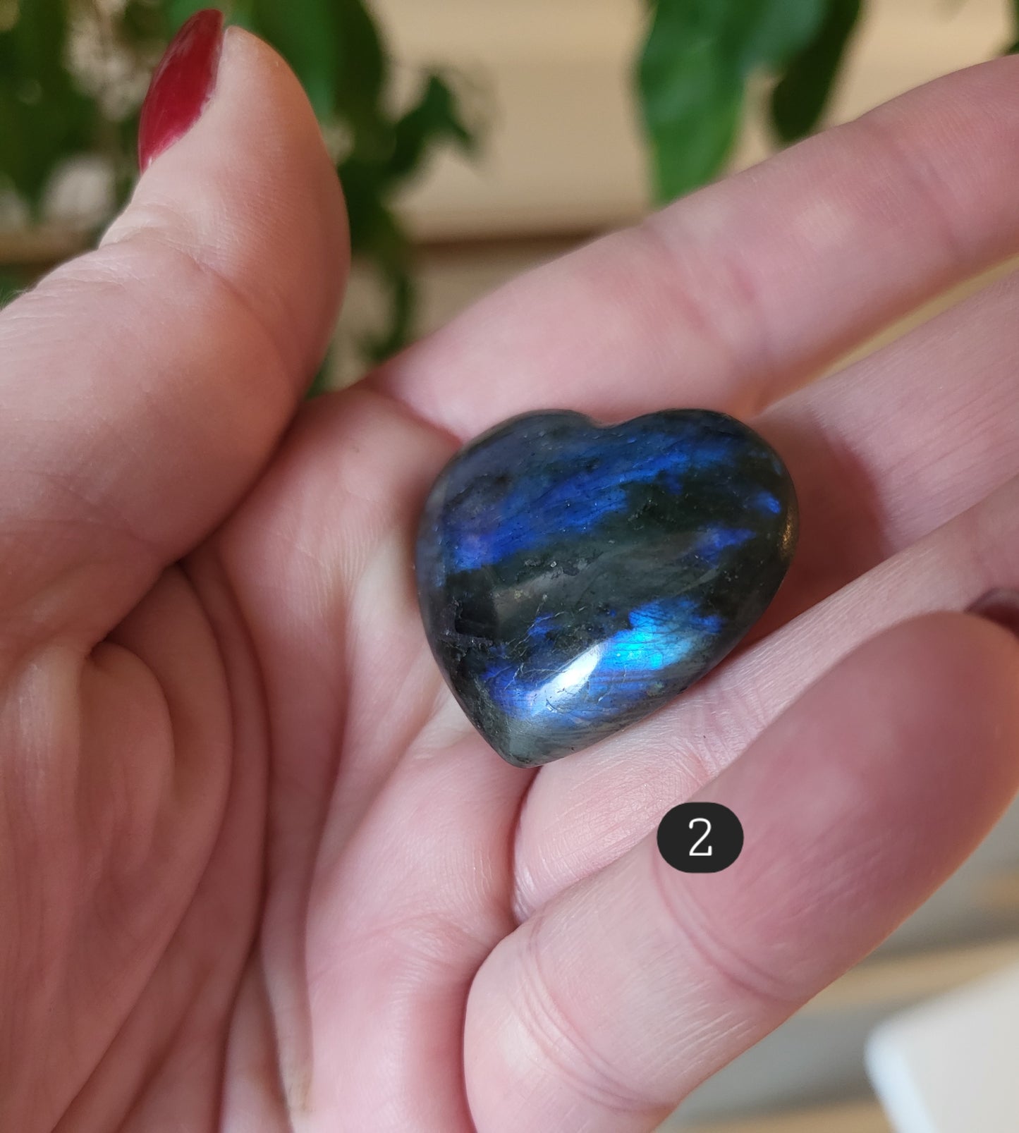 Labradorite Hearts