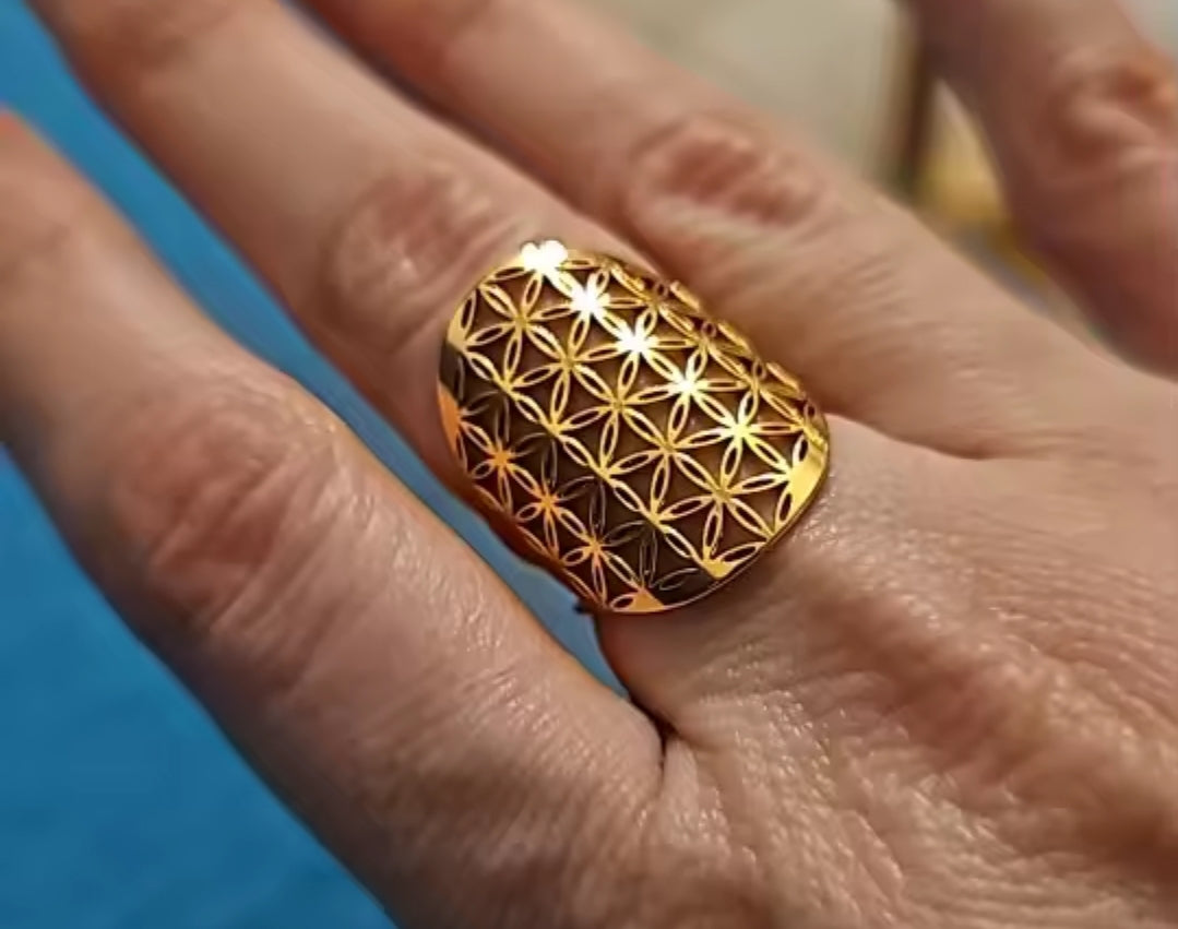 Bague fleur de vie