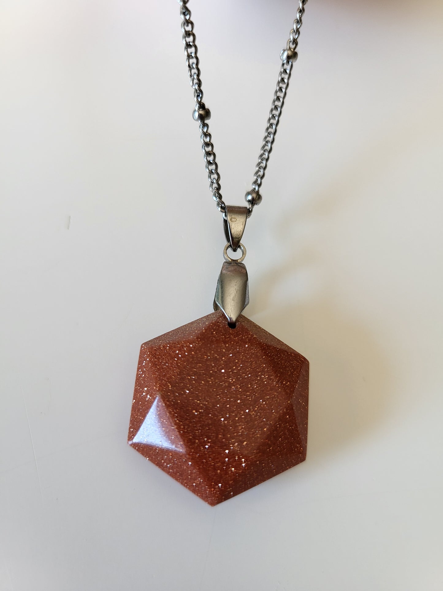Collier Merkaba en gold sand