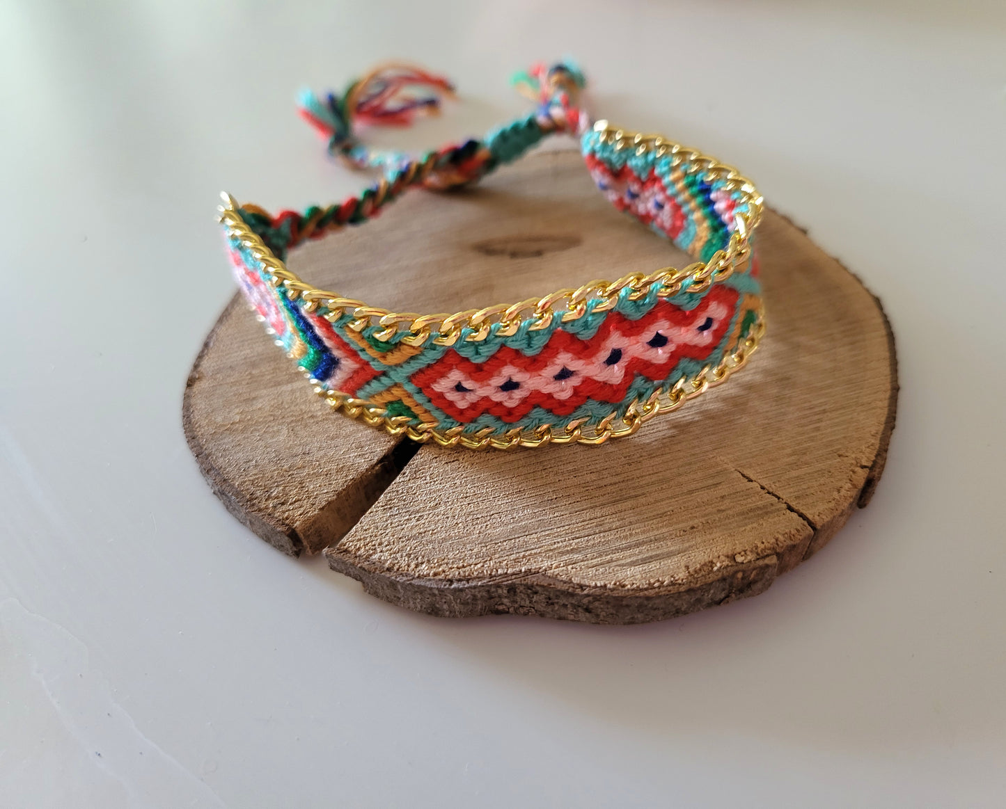 Bracelet brésilien bijou vert