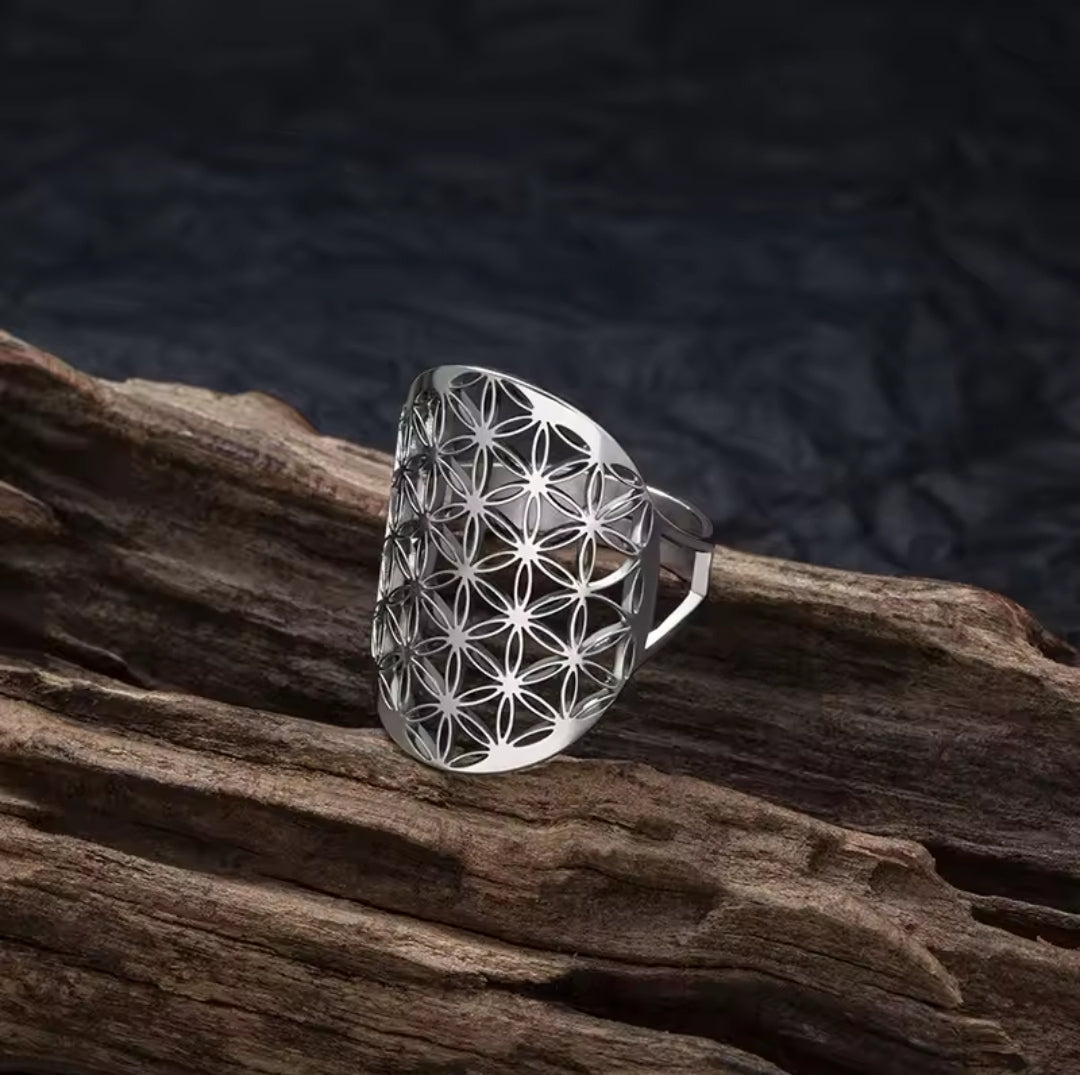Bague fleur de vie