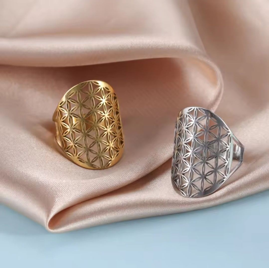 Bague fleur de vie