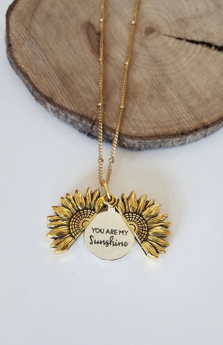 Collier à message "you are my sunshine"