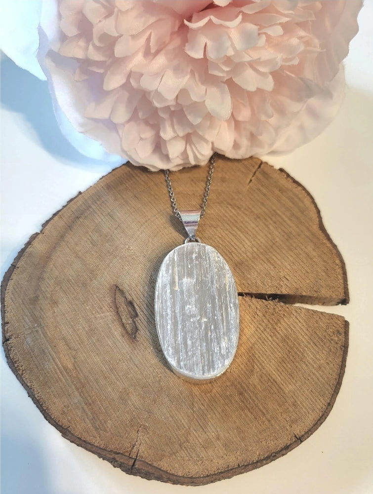 Selenite Pendant Necklace