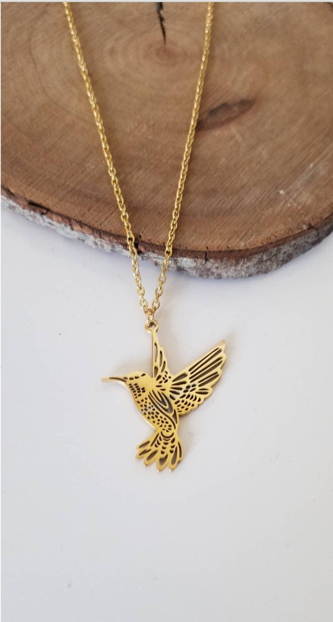 Hummingbird necklace