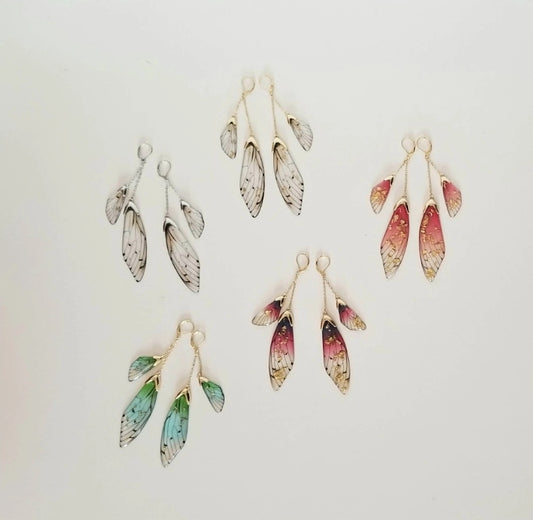 Boucles d'oreilles ailes de fées