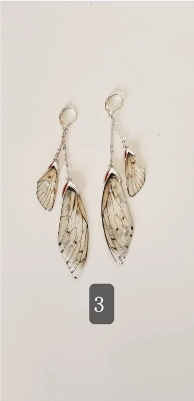 Boucles d'oreilles ailes de fées