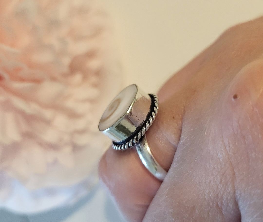 Bague réglable oeil de Sainte Lucie