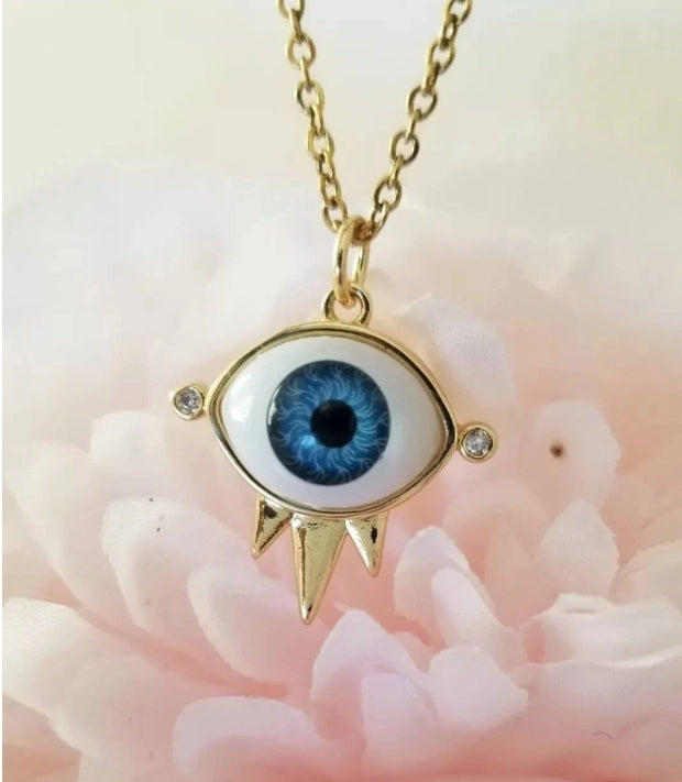 Protective eye necklace