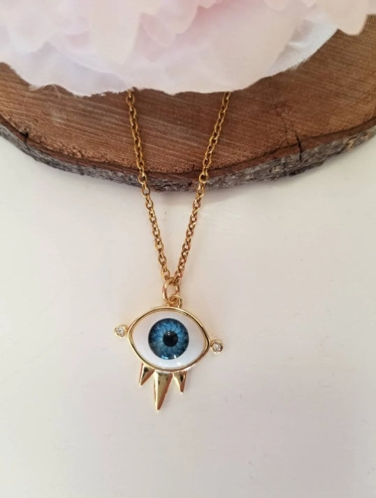 Protective eye necklace
