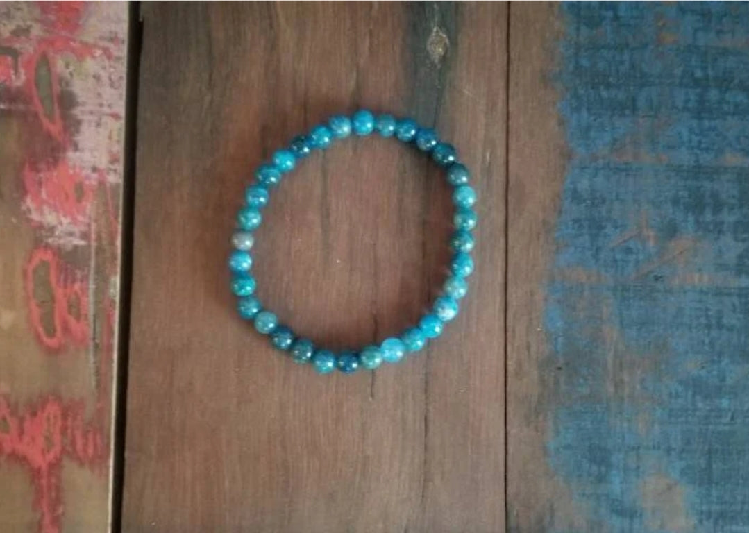 Bracelet en apatite de diamètre 6 ou 8