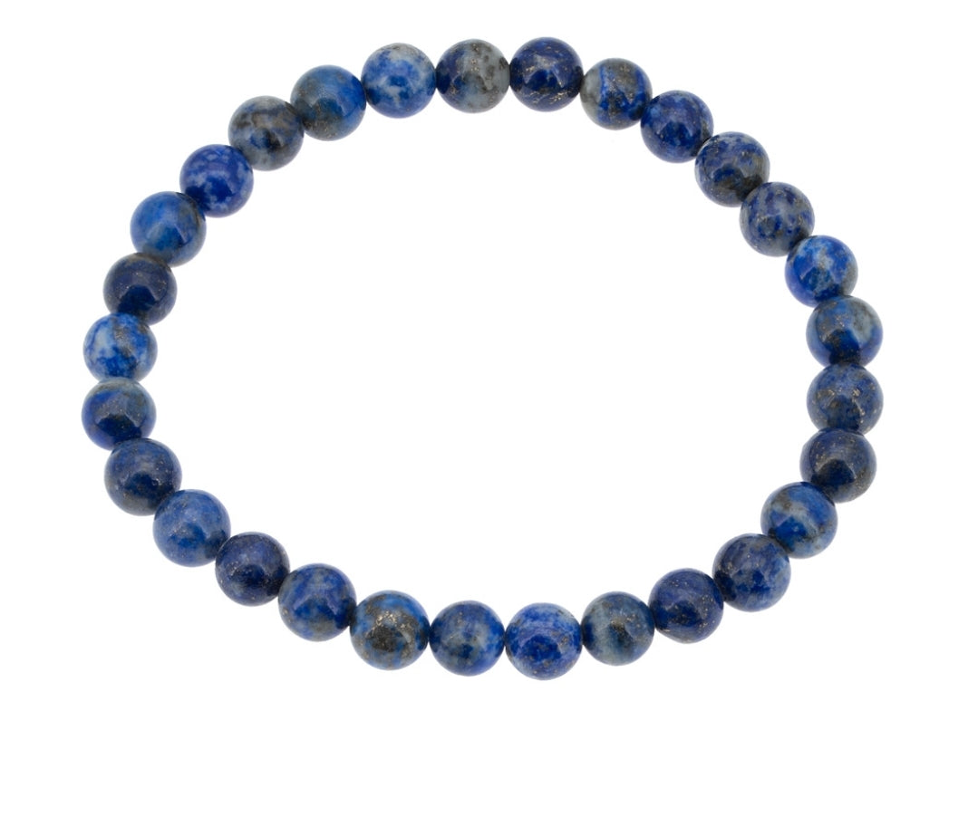 Bracelet en lapis-lazuli de diamètre 6 ou 8