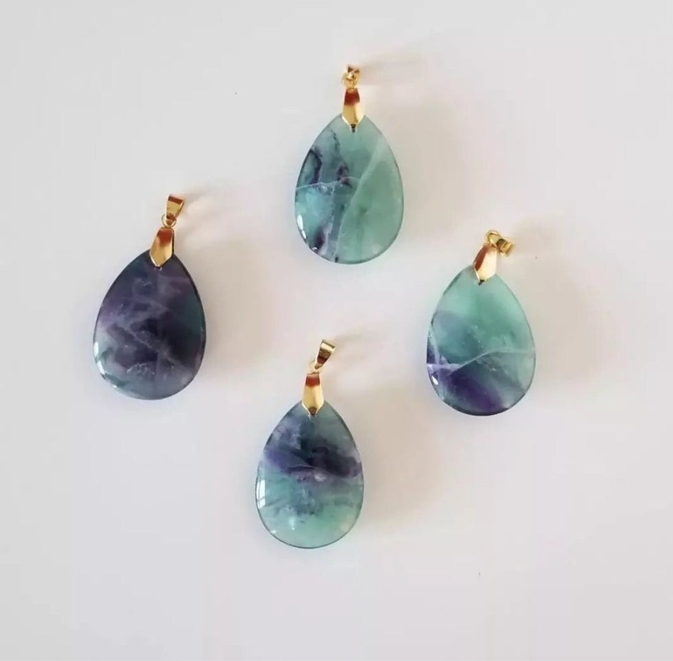 Fluorite Pendant Necklace