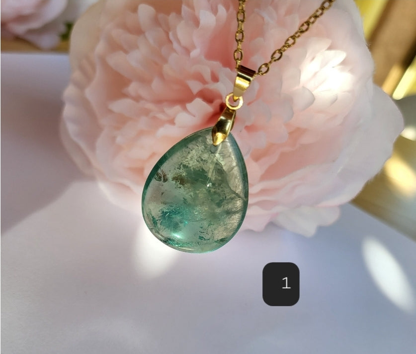 Fluorite Pendant Necklace