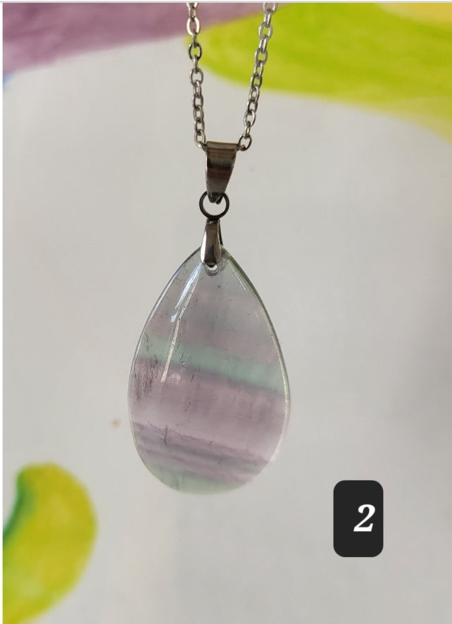 Fluorite Pendant Necklace