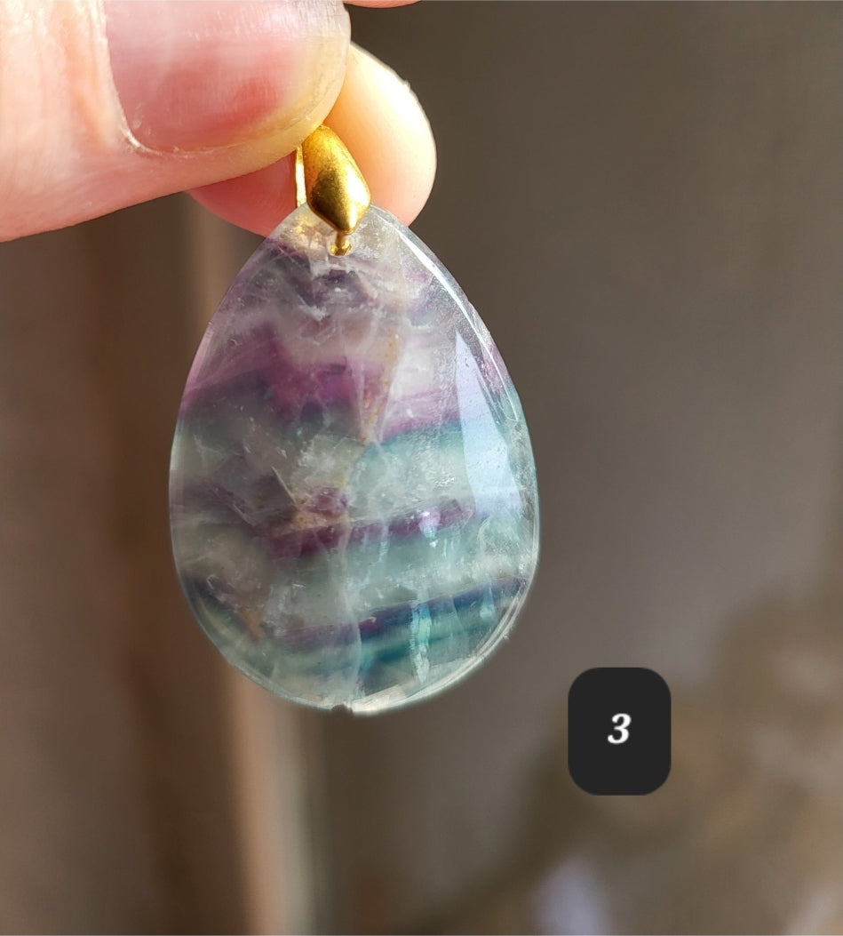 Fluorite Pendant Necklace