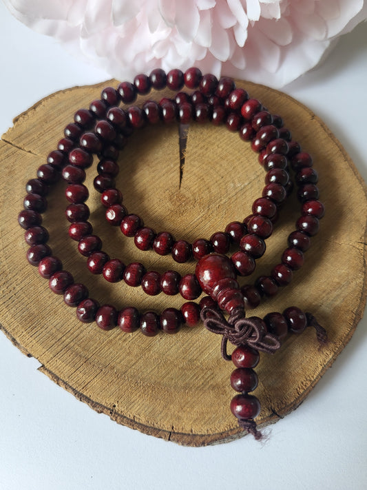 Mala de 108 perles en bois de santal
