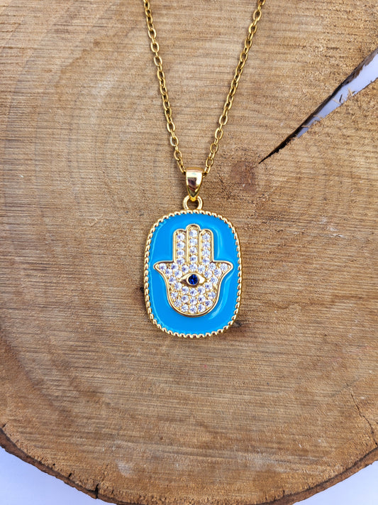 Hamsa necklace against the evil eye